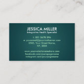 Tree of Life Double Helix DNA Functionele Geneesku Visitekaartje (Achterkant)