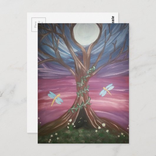 tree of life dragende fly.jpg briefkaart (Voorkant / Achterkant)