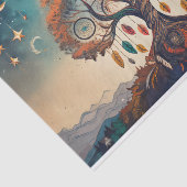 Tree of Life, DreamCatcher Vision in Clouds Tissuepapier (Detail)