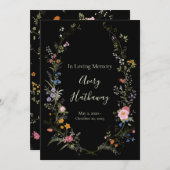 Tree of Life Floral Crest Uitvaartmonument Kaart (Voorkant / Achterkant)