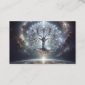 Tree of Life Galaxy Sterren Hart Visitekaartje (Voorkant)