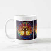 Tree of Life Glas in lood Coffee Mok (Links)