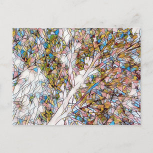 Tree of Life Glas in lood fotomanipulatie Briefkaart