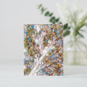 Tree of Life Glas in lood fotomanipulatie Briefkaart (Staand voorkant)