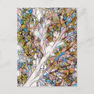 Tree of Life Glas in lood fotomanipulatie Briefkaart