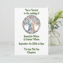 Tree of Life Glas in lood Mozaïek Kaart