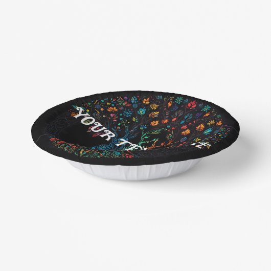 Tree of Life Glas in lood Mozaïek Papieren Kommen (Gebogen)