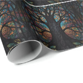 Tree of Life Glas in lood Mozaïekkunst Cadeaupapier (Rol Hoek)