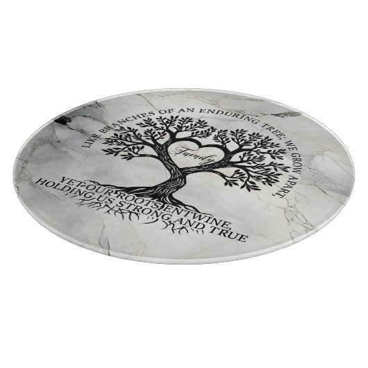 Tree of Life Glass Cutting Board  Snijplank (Hoek)