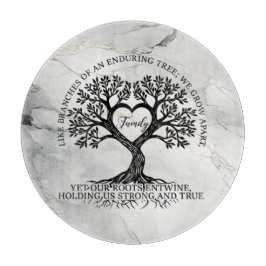 Tree of Life Glass Cutting Board  Snijplank