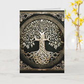 Tree of Life Grafische Kaart (Gele Bloem)