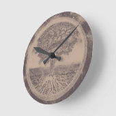 Tree of Life in Brown Ronde Klok (Hoek)
