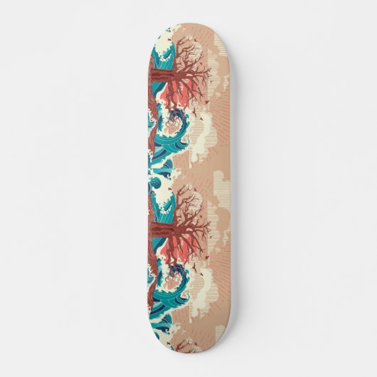 Tree of life in the ocean persoonlijk skateboard (Voorkant)