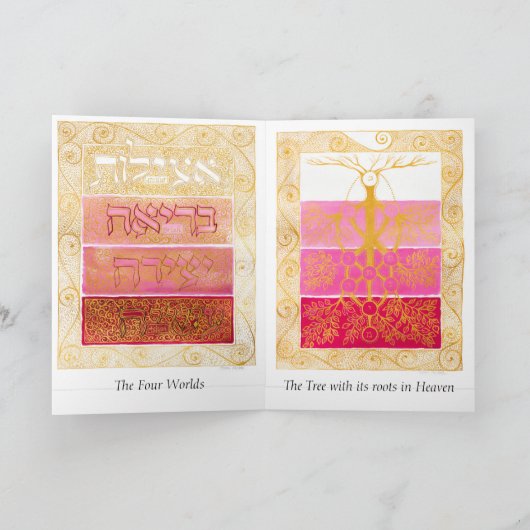 Tree of Life Kaart voor Tu b'Shvat (Binnen)