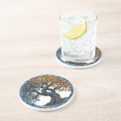 Tree of Life Keltisch Zandsteen Onderzetter (Zijkant)