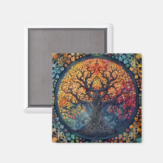Tree of Life Keltische magneet (Voorkant / Achterkant)