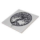 Tree of Life Keramische Tegel. Tegeltje (Zijkant)