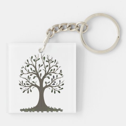 🌳 Tree of Life Keychain - Growth Symbol Gift 🔑 (Achterkant)