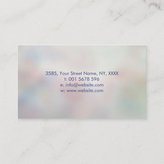 Tree of Life - kleurrijk gebladerte Visitekaartje (Achterkant)