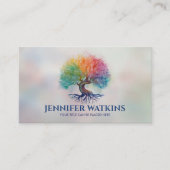 Tree of Life - kleurrijk gebladerte Visitekaartje (Voorkant)
