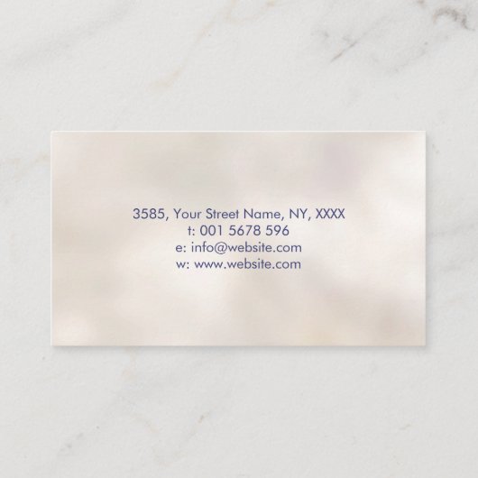 Tree of Life - kleurrijk gebladerte Visitekaartje (Achterkant)