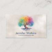 Tree of Life - kleurrijk gebladerte Visitekaartje (Voorkant)