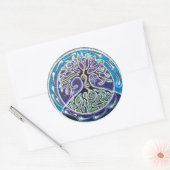 Tree of Life mandala sicker Ronde Sticker (Envelop)