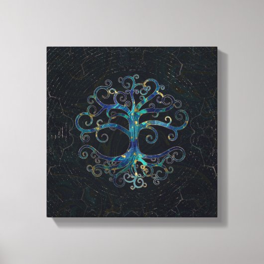 Tree of life Marble and Gold Canvas Afdruk (Voorkant)