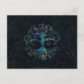 Tree of life Marble and Gold Feestdagenkaart (Voorkant)