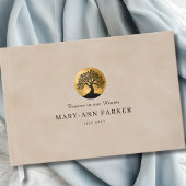 Tree of Life!  Memorial Beige Custom Gastenboek