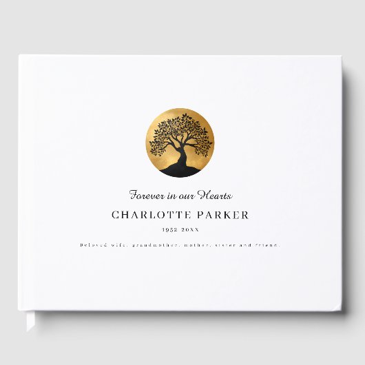 Tree of Life Memorial Custom Gastenboek (Voorkant)