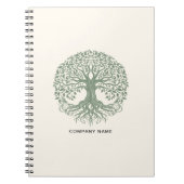 Tree of Life Milieuvriendelijk bedrijfslogo Notitieboek (Voorkant)