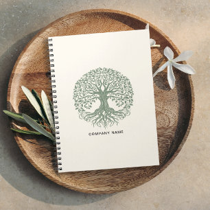 Tree of Life Milieuvriendelijk Zakelijk Logo Notitieboek