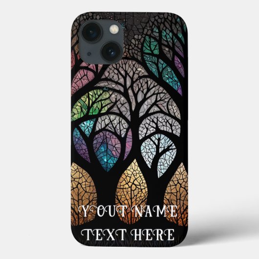 Tree of Life Mozaïek Glas Case-Mate iPhone Case (Achterkant)