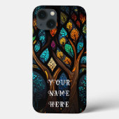 Tree of Life Mozaïek Glas Case-Mate iPhone Case (Achterkant)