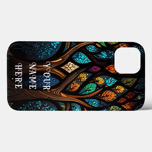 Tree of Life Mozaïek Glas Case-Mate iPhone Case (Achterkant (horizontaal))