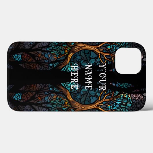 Tree of Life Mozaïek Glas Case-Mate iPhone Case (Achterkant (horizontaal))