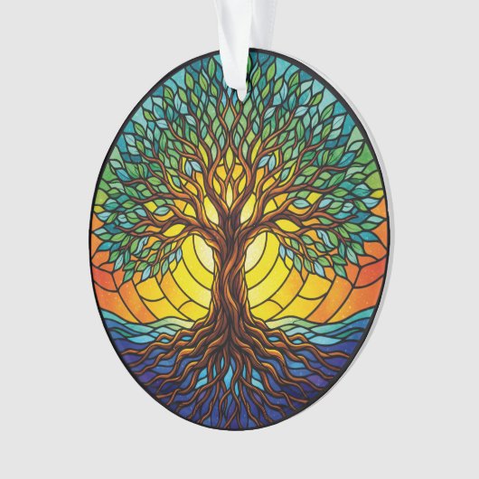 Tree of Life Ornament 2025, Stained-Glass Effect 1 (voorkant)