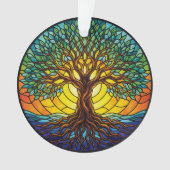 Tree of Life Ornament 2025, Stained-Glass Effect 1 (voorkant)