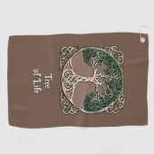 Tree of Life Papier Quilling Golfhanddoek (Horizontaal)