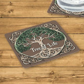 Tree of Life Papier Quilling Kartonnen Onderzetters