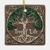 Tree of Life Papier Quilling Keramisch Ornament (Voorkant)