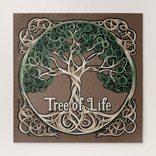 Tree of Life Papier Quilling Legpuzzel (Verticaal)