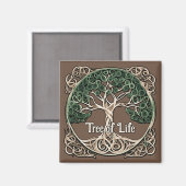 Tree of Life Papier Quilling Magneet (Voorkant / Achterkant)