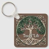 Tree of Life Papier Quilling Sleutelhanger (Voorkant)