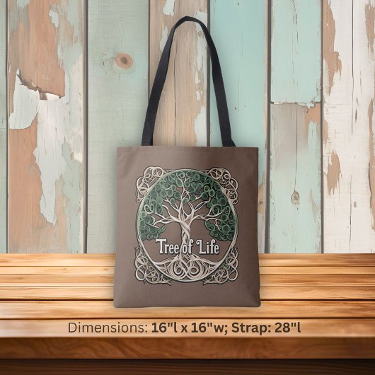 Tree of Life Papier Quilling Tote Bag