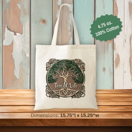 Tree of Life Papier Quilling Tote Bag