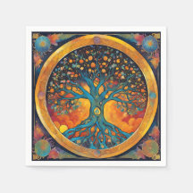 Tree of Life papieren servet