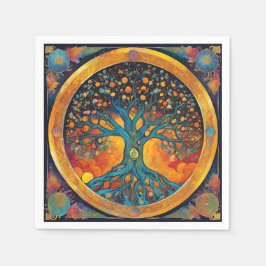 Tree of Life papieren servet
