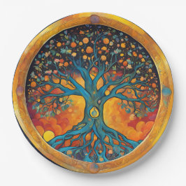 Tree of Life papieren servet Bordje